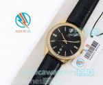 Copy Omega Constellation 8215 Watch Yellow Gold Black Dial